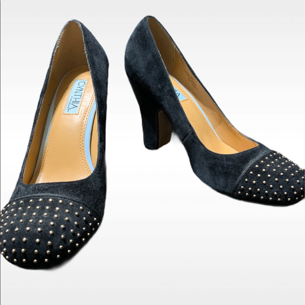 Cynthia Rowley Black Leather Pumps ❤️LIKE NEW